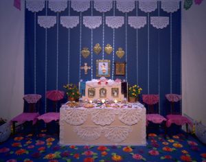 <h5>Homenaje a Tenochtitlan: An Installation for the Day of the Dead (Homage to ancient Mexico City, and Doña Marina, “la Malinche”)</h5> 