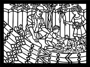 <h5>Ofrendas, Section #5, Learning about the Three Sisters - corn, beans, and squash</h5>