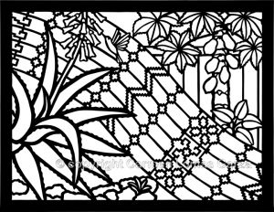 <h5>Ofrendas, Section #9, Papaya tree and aloe vera plants</h5> 