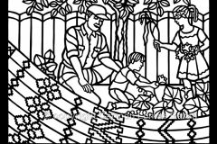 Ofrendas, Section #5, Learning about the Three Sisters - corn, beans, and squash