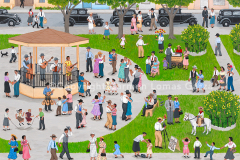 A Plaza in Texas in the 1930’s