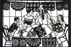 HACIENDO PAPEL PICADO / MAKING PAPER CUTOUTS